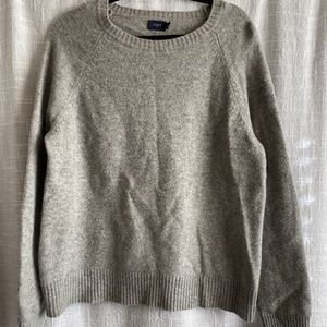 Gray wool men sweater